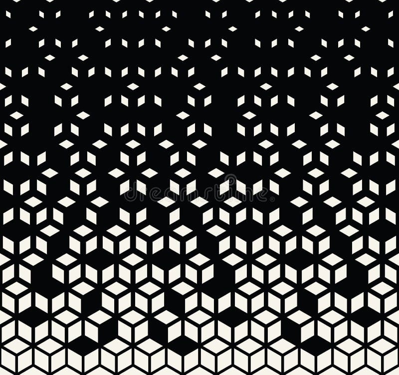 Abstrakcjonistyczny geometryczny czarny i biały graficzny minimalny halftone wzór