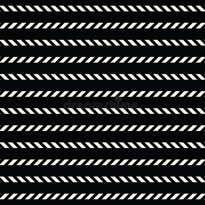Abstrakcjonistyczny geometryczny czarny i biały minimalny graficznego projekta druku linii wzór ilustracja wektor