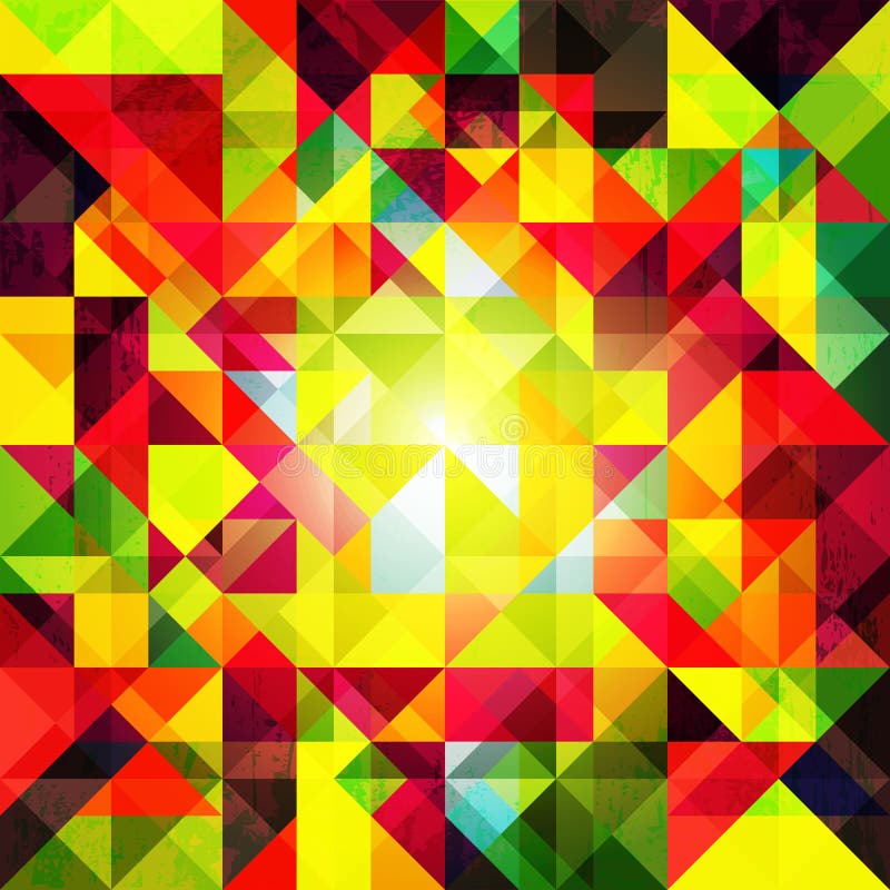 Abstrakcjonistyczny Kolorowy Geometryczny Grunge tło ilustracji