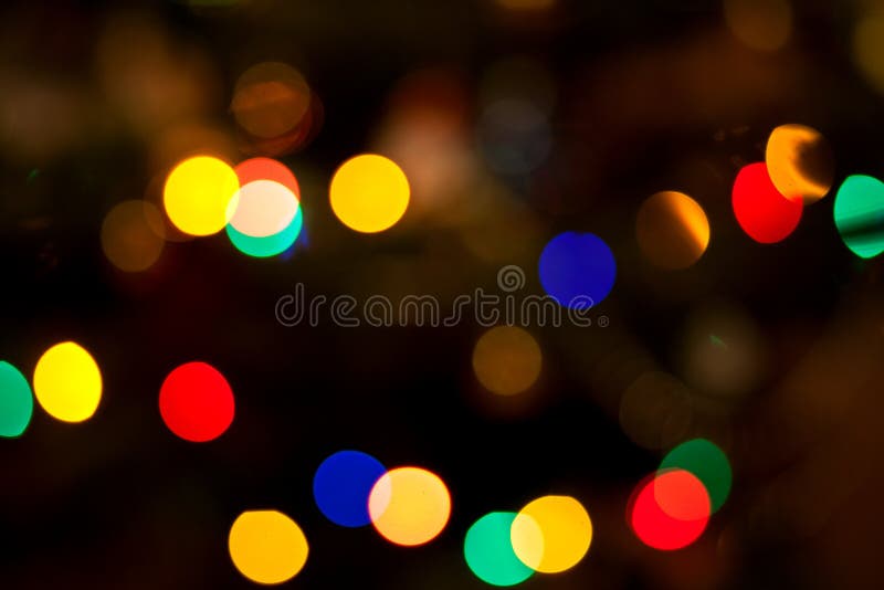 Abstrakcjonistyczny kółkowy bokeh bożonarodzeniowe światła obrazy stock
