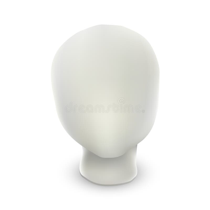 Abstrakcjonistyczny model Ludzka głowa, 3d prosty wektor ilustracja wektor