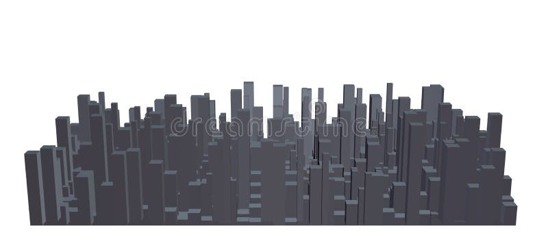 Abstrakcjonistyczny model miasto również zwrócić corel ilustracji wektora ilustracja wektor