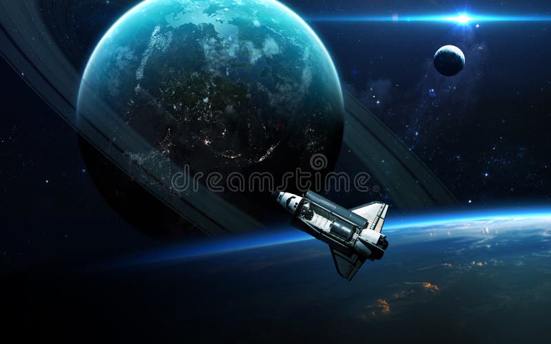 Abstrakcjonistyczny naukowy tło - planety w przestrzeni, mgławicie i gwiazdach, Elementy ten wizerunek meblujący NASA nasa gov fotografia royalty free Abstrakcjonistyczny naukowy tło - planety w przestrzeni, mgławicie i gwiazdach, Elementy ten wizerunek meblujący NASA nasa gov fotografia royalty free