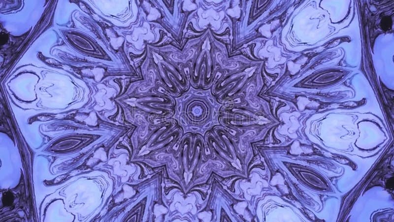 Abstrakcjonistyczny ruch grafika tło Hipnotyczny mandala dla medytacji Kalejdoskop sceny wizualny skutek dla koncerta