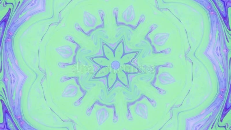 Abstrakcjonistyczny ruch grafika tło Hipnotyczny mandala dla medytacji Kalejdoskop sceny wizualny skutek dla koncerta