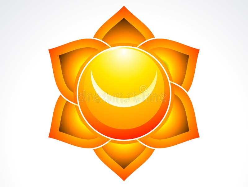 Abstrakcjonistyczny sakralny chakra ilustracja wektor Abstrakcjonistyczny sakralny chakra ilustracja wektor