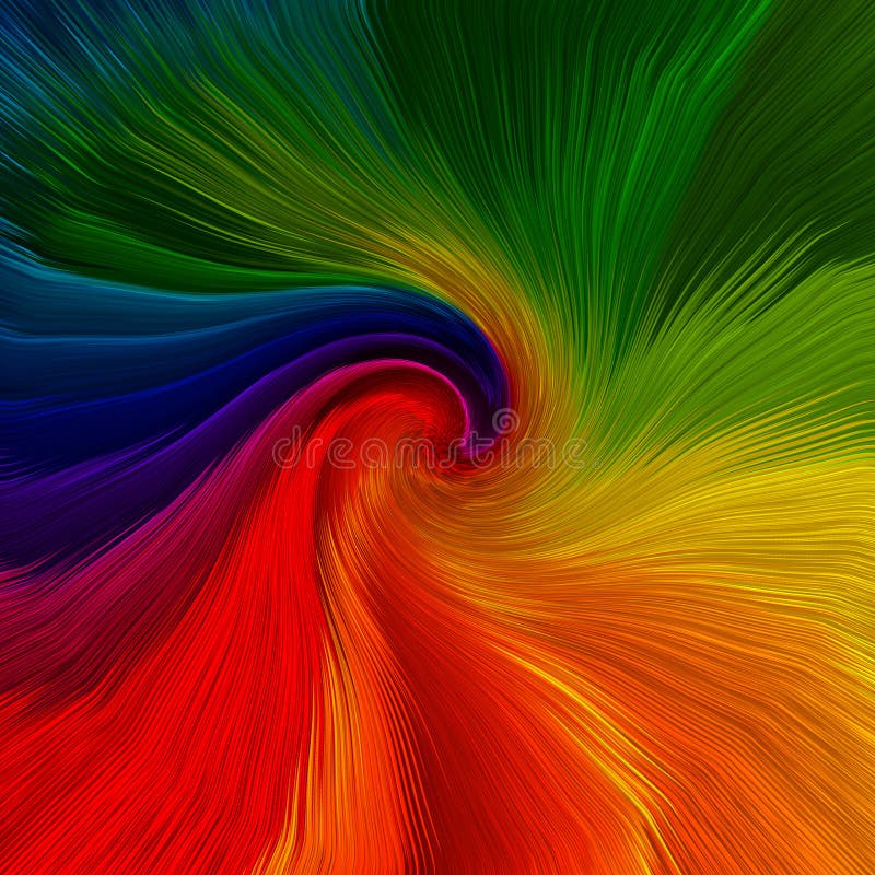 Abstract artistic background of twirl vibrant colors. Abstract artistic background of twirl vibrant colors