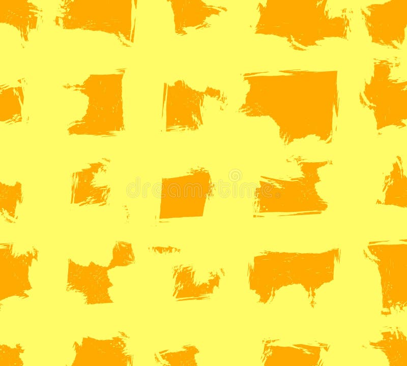 Abstrakcjonistyczny WEKTOROWY grunge tła szablon z żółtym i pomarańczowym skrzyżowaniem lampasa bezszwowy wzoru ilustracji Abstrakcjonistyczny WEKTOROWY grunge tła szablon z żółtym i pomarańczowym skrzyżowaniem lampasa bezszwowy wzoru ilustracji
