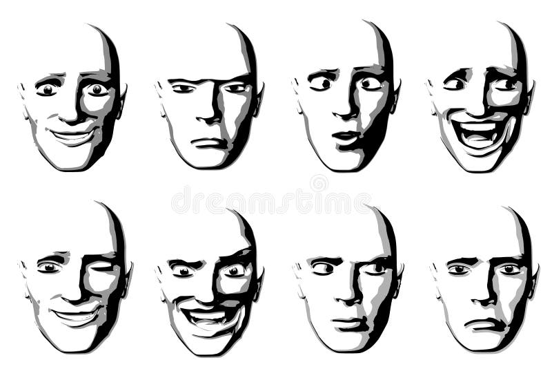 Abstrakcjonistycznych przejawów twarzy człowieka