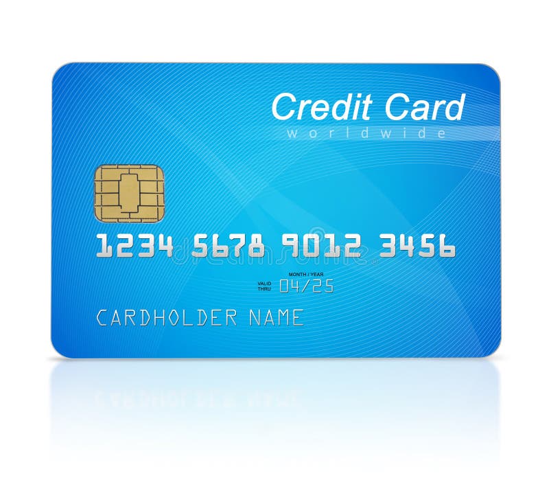 abstrakcyjna błękitnej karty zdjęcie kredytu