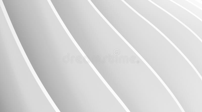 Abstrakcyjna minimalna architektura w tle białe fale parametryczne zdjęcie stock