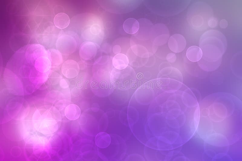 Abstrakcyjna niebieska gradientowa różowa purpurowa tekstura tła z błyszczącym dekoncentrującym się kółkiem bokeh i świecącymi okr ilustracja wektor