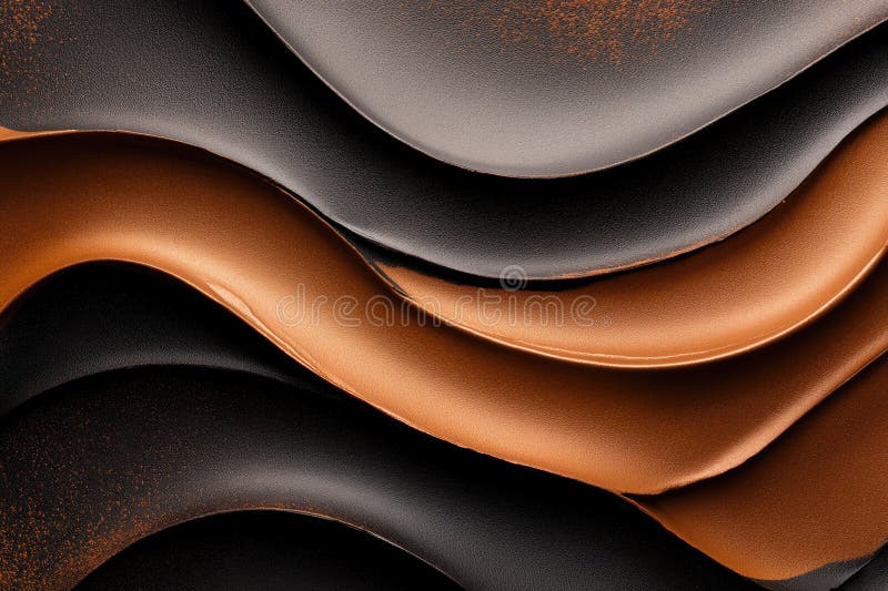 Abstrakcyjne badanie formy abstrakcyjne abstrakcyjne badanie kształtu w bogatych tonach mocha mousse przenoszące ciepło i miękkość obrazy stock