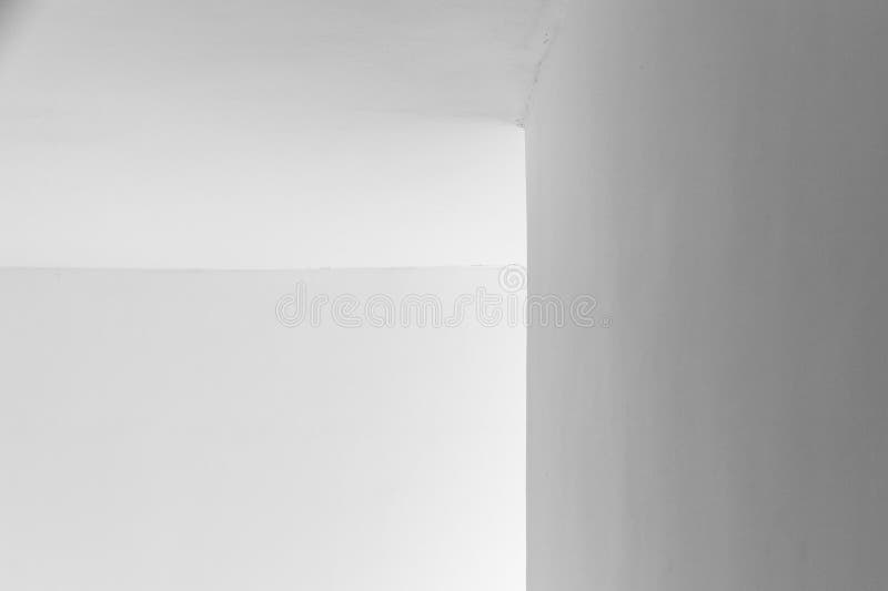 Abstrakcyjne minimalne tło architektury, białe ściany zdjęcia stock