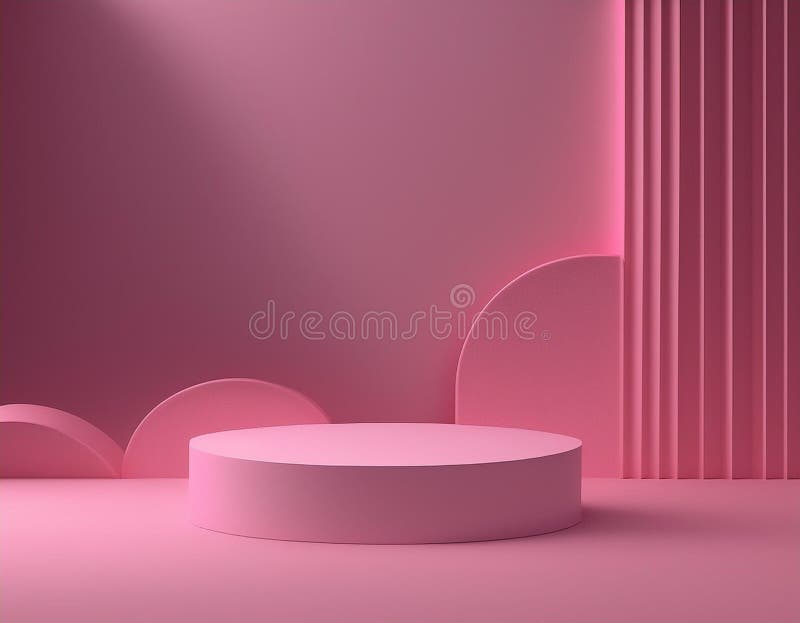 Abstrakcyjne minimum 3d renderowanie pustego wyświetlacza geometrii pustego pustego pustego pustego pustego pustego miejsca royalty ilustracja