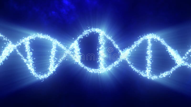 Abstrakcyjne niebieskie świecące źródło energii spirala dna naukowe futurystyczne tło high-tech. projekt ruchu wideo 4k