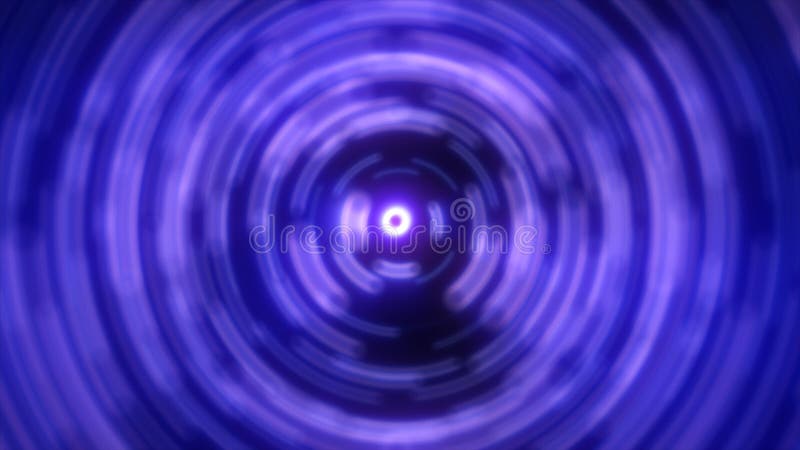 Abstrakcyjne tło jasnoniebieskich świecących energii magicznych kółek promieniowych spirali