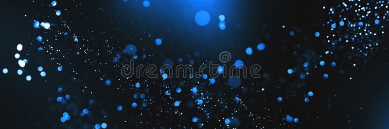 Abstrakcyjny bokeh na ciemnoniebieskim tle. obraz stock