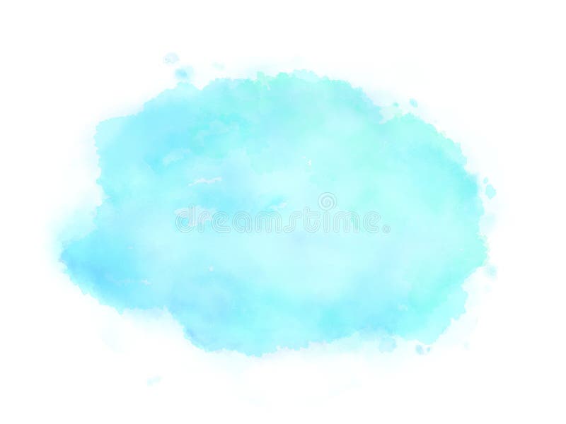 Abstrakcyjny kolorowy, niebieski pastel płynny, wodnokolorowy, wyizolowany na białym tle royalty ilustracja Abstrakcyjny kolorowy, niebieski pastel płynny, wodnokolorowy, wyizolowany na białym tle royalty ilustracja