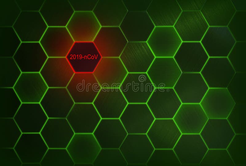 Abstrakcyjny model zakażenia wirusem ilustracji