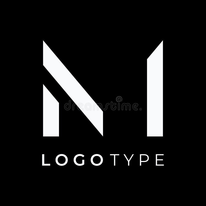 Abstrakcyjny początkowy wzór logo minimalistyczna litera m symbol elementarny nowoczesny elegancki unikalny i luksusowy projekt ge ilustracja wektor