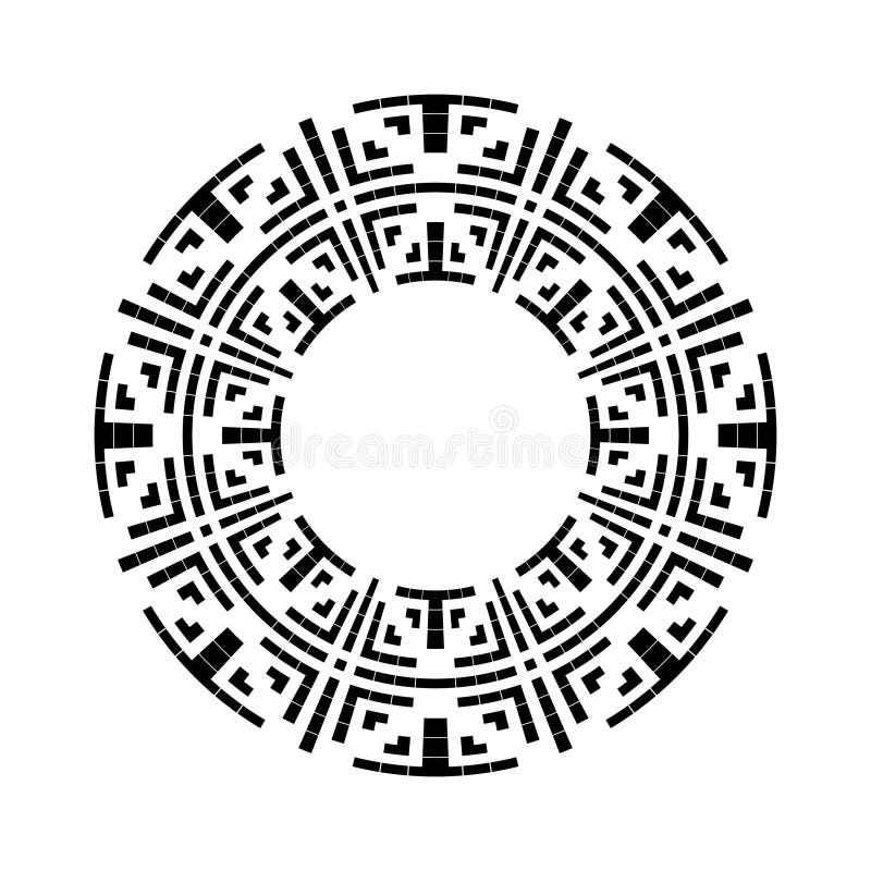 Abstrakcyjny Promieniowy Wzorzec Koła Geometrycznego ilustracja wektor