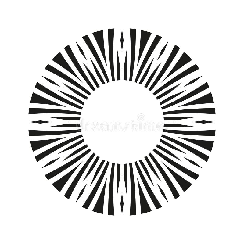 Abstrakcyjny Radialny Wzorzec Koła Geometrycznego royalty ilustracja