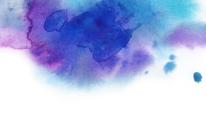 abstrakcyjny tło Akwareli pluśnięcie rysował ręcznie błękit, p royalty ilustracja abstrakcyjny tło Akwareli pluśnięcie rysował ręcznie błękit, p royalty ilustracja