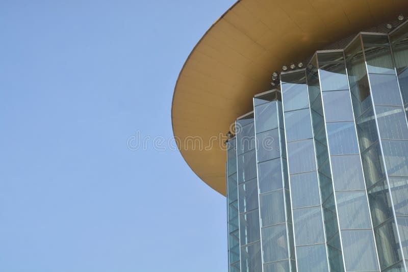 Abstrakt arkitektur. nära en byggnad med detaljer om modern modern modern modern arkitektur fotografering för bildbyråer