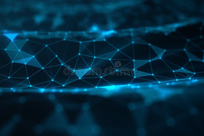 Abstrakt bakgrund av linjer och prickar, lågt poly ingrepp Internetuppkopplingteknologi Begrepp av nerv- anslutningar royaltyfri bild Abstrakt bakgrund av linjer och prickar, lågt poly ingrepp Internetuppkopplingteknologi Begrepp av nerv- anslutningar royaltyfri bild