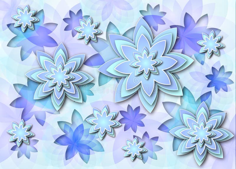 Abstrakt bakgrund blommar lotusblomma stock illustrationer