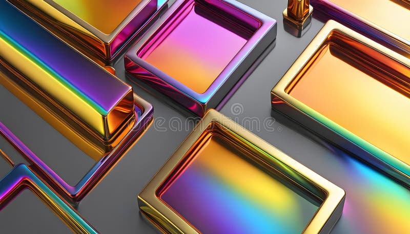 Abstract background from a rainbow flow of liquid metal, background for design, Decoration for wallpaper, desktop, poster, booklet cover. Printing on clothes, T-shirts. Creative illustration for design. Abstract background from a rainbow flow of liquid metal, background for design, Decoration for wallpaper, desktop, poster, booklet cover. Printing on clothes, T-shirts. Creative illustration for design