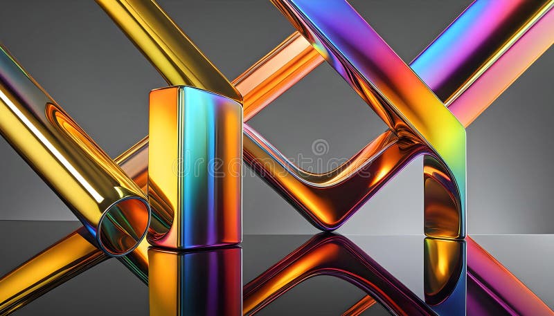 Abstract background from a rainbow flow of liquid metal, background for design, Decoration for wallpaper, desktop, poster, booklet cover. Printing on clothes, T-shirts. Creative illustration for design. Abstract background from a rainbow flow of liquid metal, background for design, Decoration for wallpaper, desktop, poster, booklet cover. Printing on clothes, T-shirts. Creative illustration for design