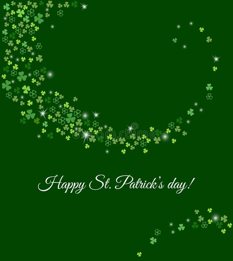 Abstrakt bakgrund för dag för St Patrick ` s för din design för affisch för hälsningkort eller parti vektor vektor illustrationer
