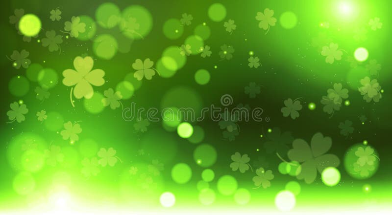 Abstrakt bakgrund för växter av släktet Trifolium för Bokeh suddighetsmall, grönt lyckligt helgon Patrick Day Concept stock illustrationer Abstrakt bakgrund för växter av släktet Trifolium för Bokeh suddighetsmall, grönt lyckligt helgon Patrick Day Concept stock illustrationer