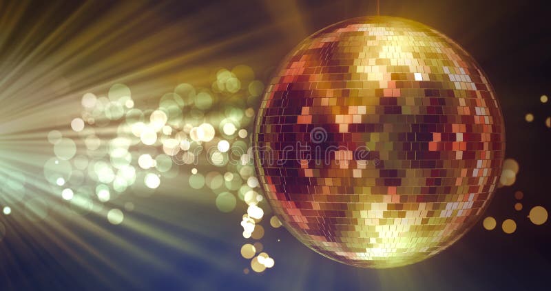 Abstrakt bakgrund med animering av discoball