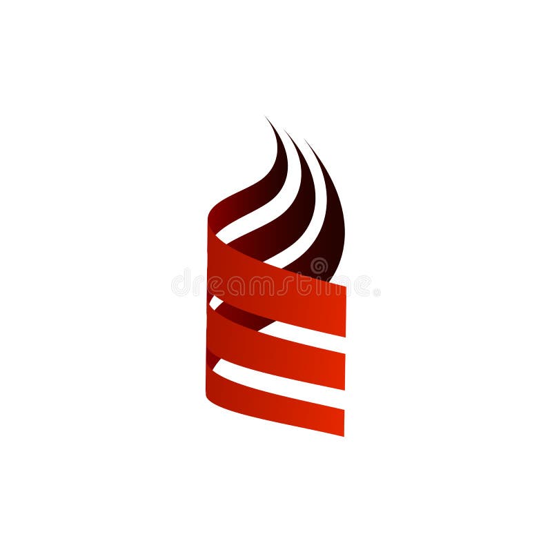 Abstrakt begrepp tre swoosh den unika enkla logovektorillustrationen vektor illustrationer Abstrakt begrepp tre swoosh den unika enkla logovektorillustrationen vektor illustrationer