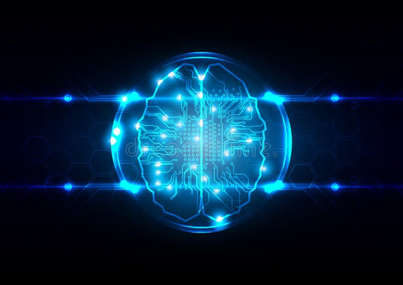 Abstrakt begreppsbakgrund för konstgjord intelligens teknologi royaltyfri illustrationer Abstrakt begreppsbakgrund för konstgjord intelligens teknologi royaltyfri illustrationer