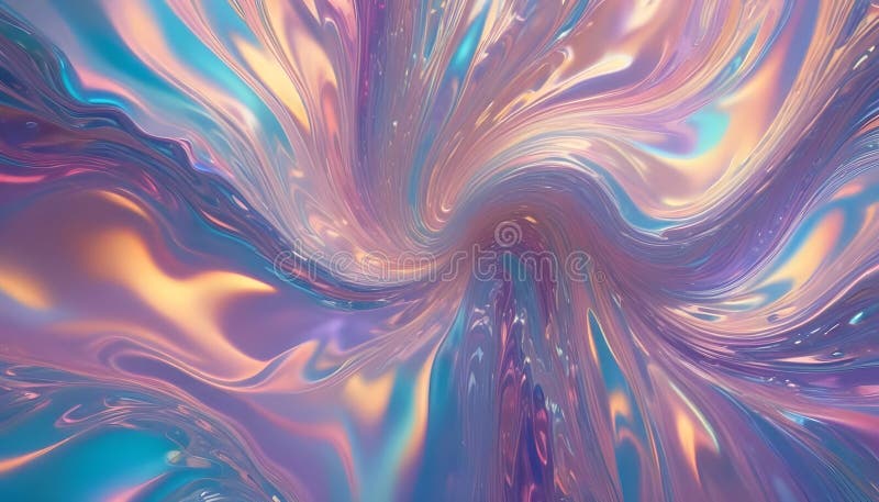 Abstrakt bild med vridnings- och beskärningsfärger som ger en flytande och flytande effekt. bilden påminner om stock illustrationer