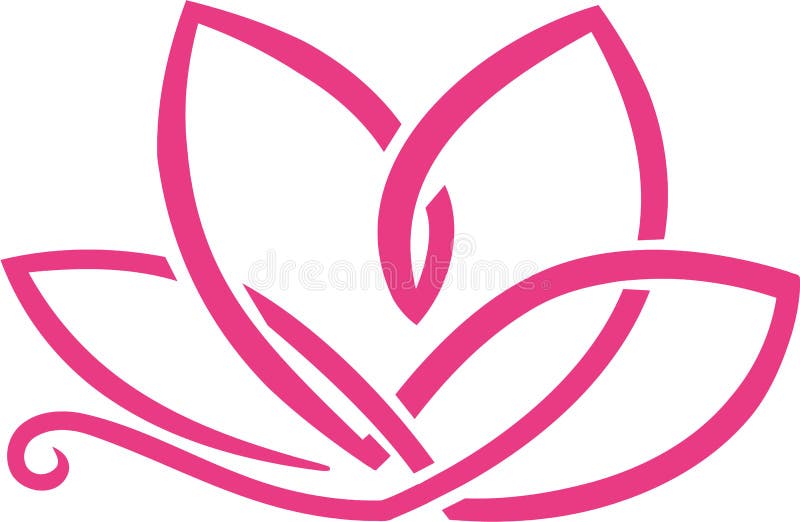 Abstrakt blommalotusblomma vektor illustrationer