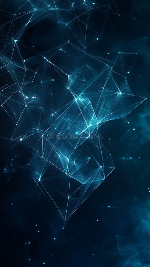Abstrakt blå geometrisk nätutformning vektor illustrationer