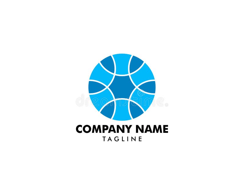 Abstrakt cirkellogo stock illustrationer