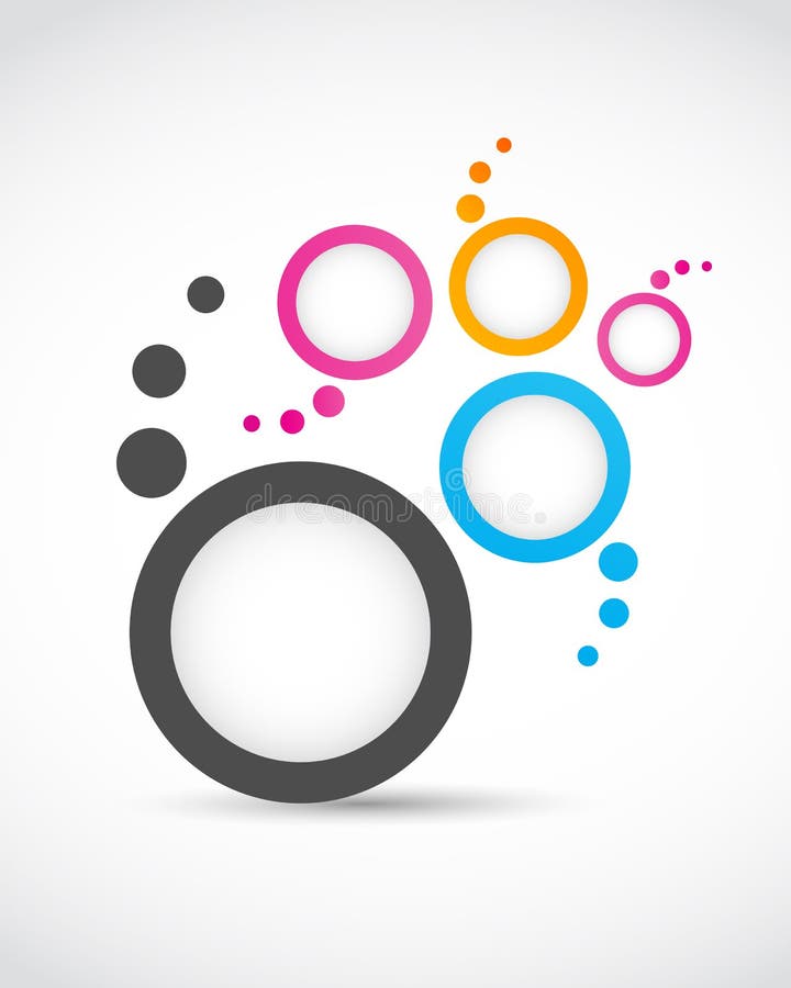 Abstrakt cirklar för logo vektor illustrationer Abstrakt cirklar för logo vektor illustrationer