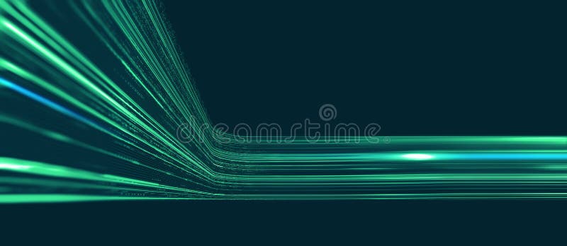 Abstrakt datagatewayen. skyddat informationsflöde. big data loop. direktuppspelning av internetteknik royaltyfri illustrationer