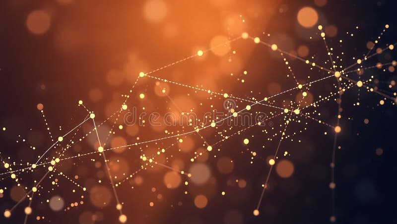 Abstrakt datatrafik som visualiserar kvantkryptografi och analys för 2025 och bortom en futuristisk teknik royaltyfri illustrationer