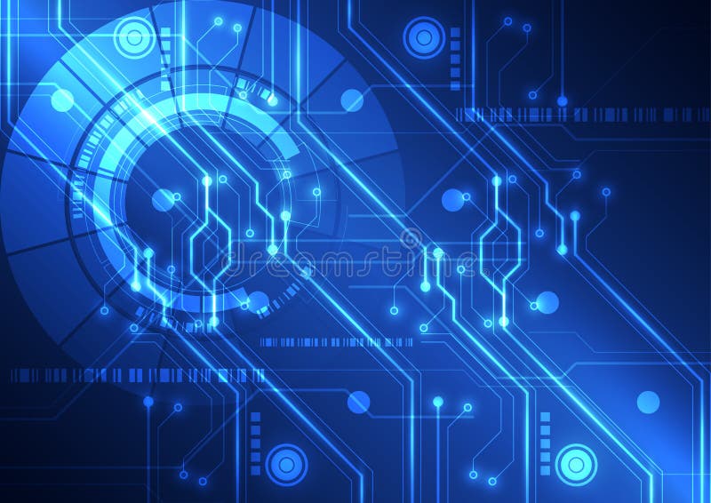 Abstrakt futuristisk bakgrund för teknologiströmkretsbräde, vektorillustration vektor illustrationer Abstrakt futuristisk bakgrund för teknologiströmkretsbräde, vektorillustration vektor illustrationer