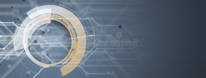 Abstrakt futuristisk datateknikaffärsbakgrund stock illustrationer