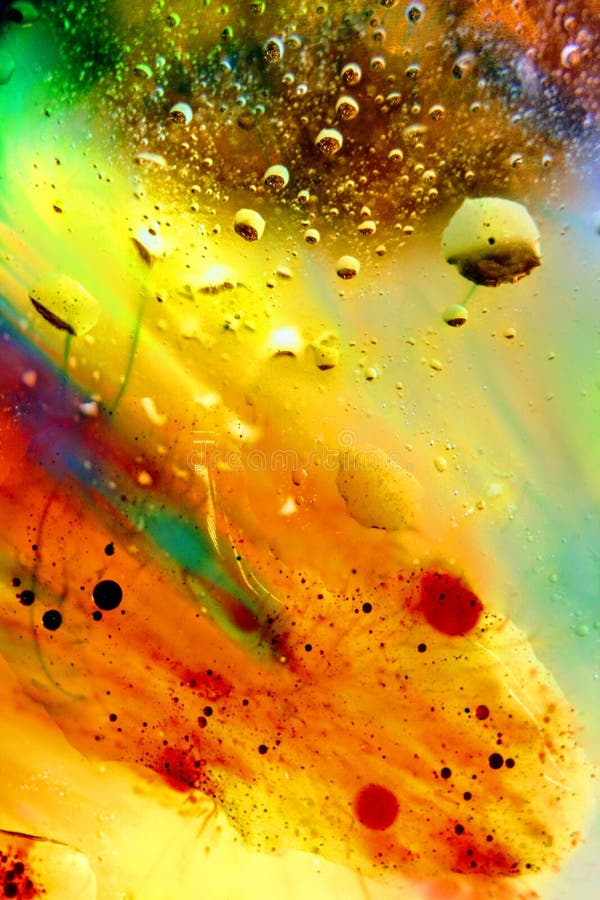 Abstrakt färgrik bakgrundsolja i vattenyttersidaskum av tvål med bubblamakro sköt närbild arkivfoto Abstrakt färgrik bakgrundsolja i vattenyttersidaskum av tvål med bubblamakro sköt närbild arkivfoto