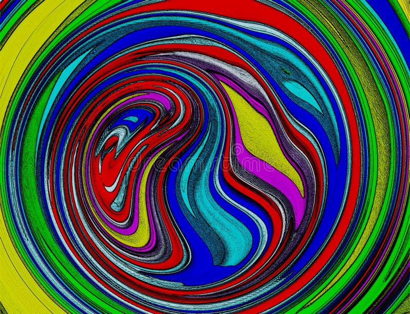 Abstrakt färgrik spiral virvelbakgrundstapet royaltyfri illustrationer Abstrakt färgrik spiral virvelbakgrundstapet royaltyfri illustrationer
