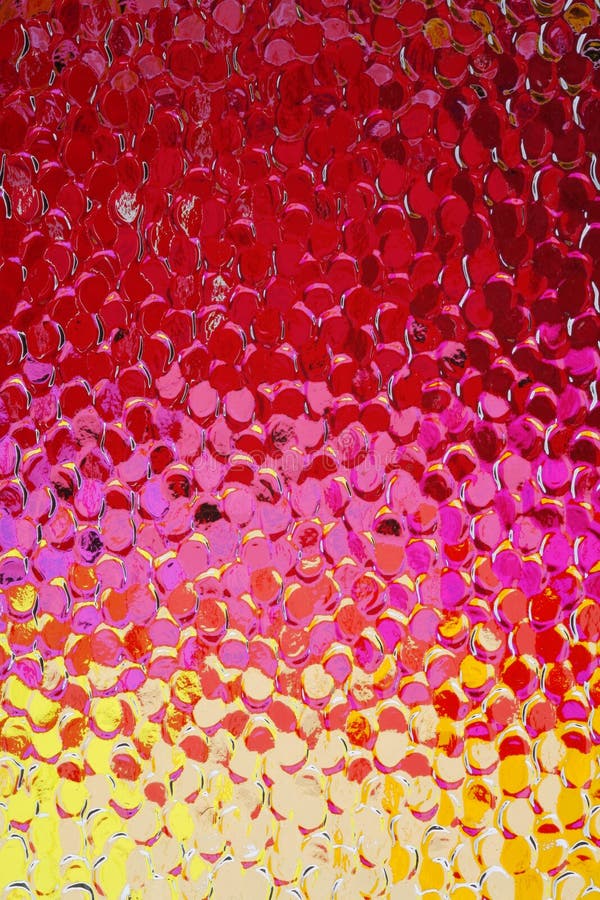 An colorful, abstract background created by placing irregular, textured glass in front of colored plastic foils. An colorful, abstract background created by placing irregular, textured glass in front of colored plastic foils.